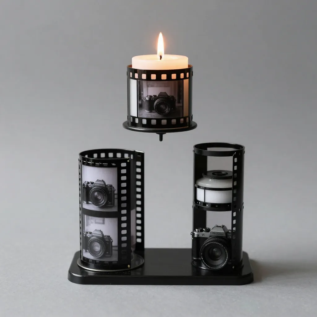 Custom candle holder product display